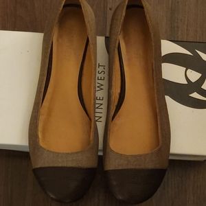 Nine West Ballet Round Toe Flats | Tan & Brown